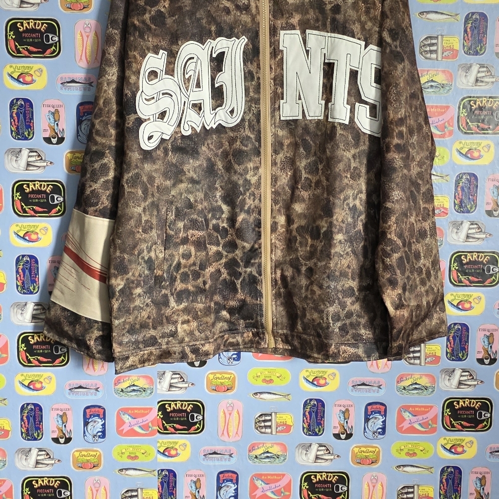 Brown Leopard Print Zip-Up Jacket - image 2